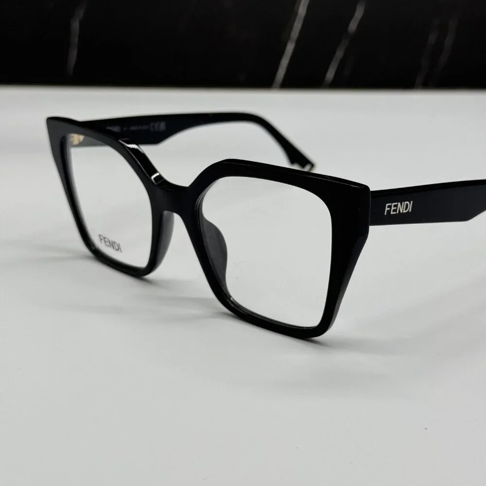 NEW FENDI FE50002I 001 BLACK EYEGLASSES WOMEN FENDI